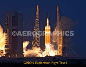 Orion EFT-1 postcard